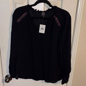 Bobeau Black Women's Top Medium NWT